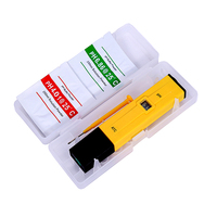 Detector de PH para la detección de aguas residuales, Pluma de prueba de pH para el laboratorio de agua potable, puede llevar Cristal líquido