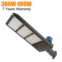 Lampe LED de rue ETL DLC pour parking, IP66, 60W, 80W, 100W, 150W, 200W, 300W, 400W, avec capteur de lumière et protection contre les surtensions 10KV