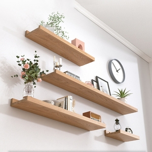 Estante de Pared Decorativo para Sala de Estar, Estantería Flotante de Madera Maciza para Almacenamiento en la Pared, Decoración del Hogar - Product Image 3