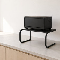 Étagère de rangement de cuisine pour micro-ondes, support en acier au carbone pour comptoir, organisateur en métal, support gain de place, vente en gros