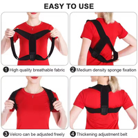 Ceinture de soutien dorsale réglable FSPG, correcteur de posture personnalisé pour hommes et femmes, respirant