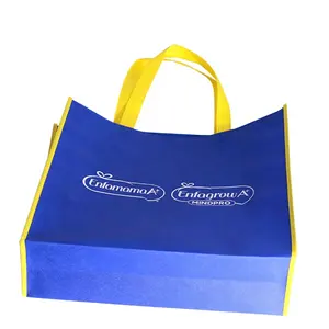 Manufacturer Wholesale Custom Logo Reusable Fabric Foldable Non-woven Tote Shopping Bag