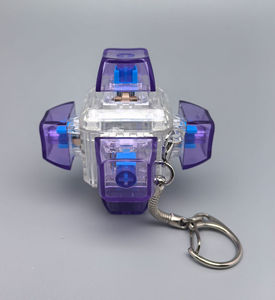 Porte-clés clavier mécanique transparent à 6 touches, jouet anti-stress, breloque de sac portable pour la réduction du stress - Product Image 5