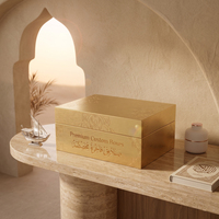 Caja de Baklava Personalizada a Prueba de Grasa para el Día Nacional de Arabia Saudita, Estilo Dubái, Caja de Regalo para Ramadán con Tamaño Personalizado