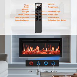 Luxstar New LCD Electric <strong>Fireplace</strong> Insert Hot Sale Indoor Household Screen LED <strong>Light</strong> Real <strong>Flame</strong> <strong>Effect</strong> Modern <strong>for</strong> Hotels - Product Image 3