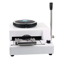 Haute qualité 72 caractères PVC carte gaufrage Machine Pvc carte fabricant pour bricolage gaufrage carte en plastique