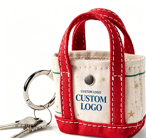 Porte-clés pratique en forme de mini sac fourre-tout avec motif personnalisé, pendentif tendance pour sac à main, sac à dos, accessoire promotionnel, cadeau - Product Image 1