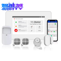 Kit de système de sécurité intelligent pour maison connectée Golden Security OEM ODM avec double réseau 4G+WIFI et logiciel de surveillance centralisée CMS