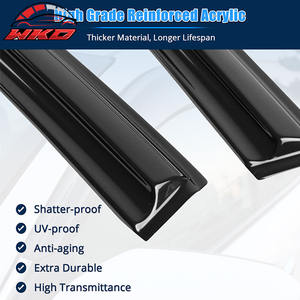 Pour VW Golf MK6 GTI 10-14, déflecteurs d'air en acrylique style Mugen, 4 pièces - Product Image 4