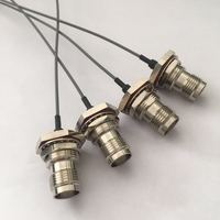 Connecteur coaxial RF TNC femelle à sertir, type droit, pour câble 1.13 1.37 UFl