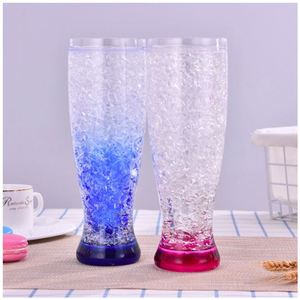 16OZ Plastic <b>Double</b> <b>Wall</b> Chiller Frosty Freezer Beer <b>Mugs</b> with Liquid Gel for Freezer Tumbler - Product Image 5