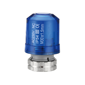 Actuador eléctrico normalmente cerrado del colector con diseño de carcasa transparente <span class=keywords><strong>azul</strong></span> Válvula de calefacción eléctrica de 230V - Product Image 1
