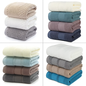 100% suave ecológico hogar Rectangular rayas Vietnam blanco 299 y por debajo tejido liso OEM hogar toallas - Product Image 4