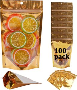 Sacs à fermeture éclair transparents OPP+CPP résistants à l'humidité, en gros, directement de l'usine OEM, grand stock, avec impression personnalisée du logo sur film, pour - Product Image 1