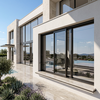 Ventanas de Aluminio de Tamaño Personalizado, Eficientes Energéticamente, Doble Acristalamiento, Modernas, Resistentes al Viento, Insonorizadas, Aislantes del Calor, Diseño Resistente a Impactos