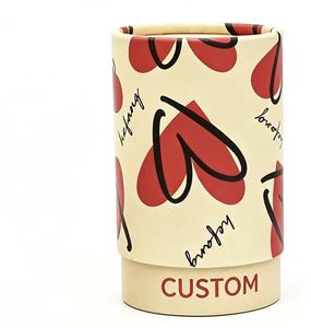 Tubo de Papel Cilíndrico Biodegradable, Ecológico, Reciclable, de Grado Alimenticio, con Ventana y Etiquetado Personalizado con Logotipo para Té, Café, Dulces, Cosméticos y Regalos - Product Image 6