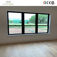 Fenêtre à double battant en aluminium OEM ODM Multishades avec quincaillerie allemande pour une ouverture sans effort