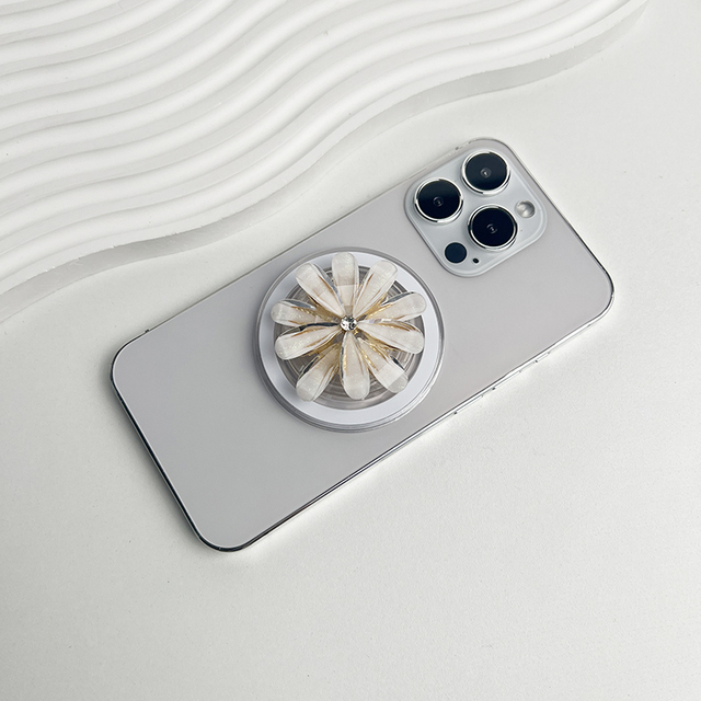 Metal Flower Magnetic Griptok Poppings up Socket Magnetic Phone Grip Holder Custom Phone Socket Holder Grip for iPhone 16
