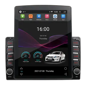 Dukungan kontrol suara mobil Stereo Multimedia cermin Link/FM/TF 2 din 9.7 inci layar sentuh Radio mobil mobil ganda pemutar Android
