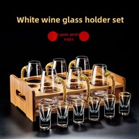 Verre à shot en verre, bord doré, 15 ml, coupe B52, pour whisky et liqueur, design simple