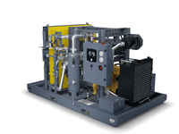 Compresseur portable Atlas Copco Air Booster 1000 Psi monté sur châssis B4-41 pour la forage de puits d'eau en location
