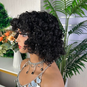 Frange Loose Curly <b>Human</b> Hair <b>Wigs</b> High Quality and Factory Price 100% <b>Human</b> Hair - Product Image 5