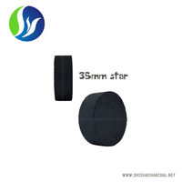 35mm star Fabricant Ventes QS Encens Lucky Charcoal Huka Tabac pour Shisha au Moyen-Orient