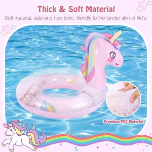 Flotador Inflable de Piscina con Diseño de Dibujos Animados, Anillo de Natación Redondo para Niños, Ideal para Fiestas en la Playa - Product Image 6