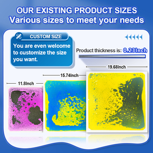 Montessori Children's Educational Toy with Flowing Liquid for Autism&amp; ADHD <strong>Kids</strong> Sensory <strong>Floor</strong> <strong>Mat</strong> with Visual Dynamic Training - Product Image 4