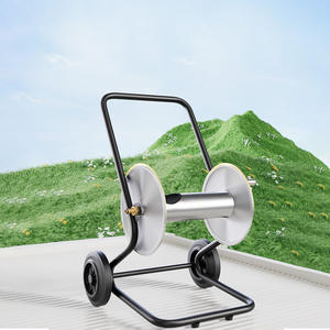 100 <span class=keywords><strong>M</strong></span> automatique pivotant Yardworks pression inoxydable lourd voiture chariot haute pression laveuse Retractilgarden tuyau rouleau tuyau bobines - Product Image 2