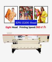 Imprimante textile numérique à jet d'encre 8 têtes I3200 3,2 m pour l'impression de t-shirts, sublimation par transfert thermique, imprimante textile à bande pour usine