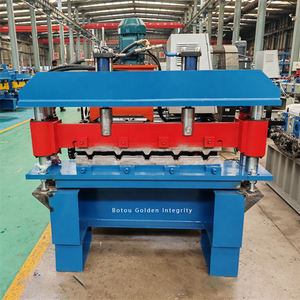 Kunden spezifische Crimp dach Stahlblech Rollen form maschine Metall Penal Curving Tile Making Machinery - Product Image 5