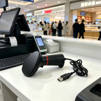 Escáner de Códigos QR DiligenCe 7800, Pistola de Escaneo de Códigos de Barras Portátil Android, Escáner de Códigos de Barras Inalámbrico de Mano 1D 2D USB COM