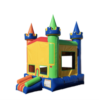 Château gonflable commercial coloré en PVC pour enfants