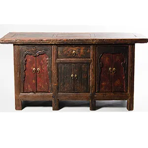 Antique Wooden Furnitures Chinese Antique Shanxi Vintage Style Carved Wooden Sideboard Furniture