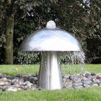 Piscine En Acier Inoxydable Mur Lame D'eau Cascade Fontaines En Métal Jardin Sculpture Fontaine