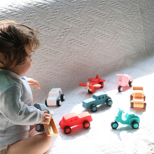 Montessori Đồ chơi giáo dục cho trẻ mới biết đi 5-7 năm cảm giác Silicone xếp chồng xe phát triển trẻ em 'juguetes - Product Image 4