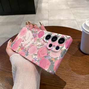 Funda de Media Carcasa para Samsung Galaxy S23 Ultra con Diseño de Gatito con Estampado Floral SP150 y Protección de Carcasa Rígida Mate para S24 Ultra - Product Image 2