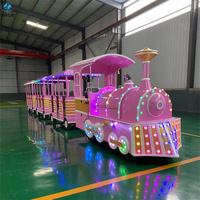 Kereta Wisata Listrik Tanpa Rel untuk 24 Penumpang, Produk Profesional untuk Taman Hiburan dan Wisata