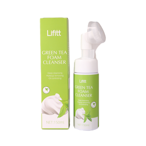 Lifitt Orange Green Tea Face Wash avec brosse de massage des pores OEM/ODM Liquid Skincare Facial <span class=keywords><strong>Mousse</strong></span> utilisée pour le nettoyage du visage - Product Image 1