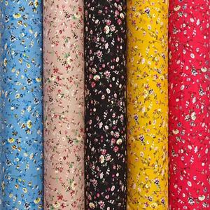 ชุดเดรสผ้าเรยอนลายดอกไม้ผ้า100วิสคอสพิมพ์ลายดีไซน์หลายร้อยแบบสำหรับฤดูร้อน - Product Image 5