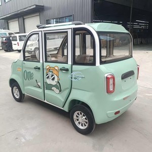 Voiture électrique de banlieue pour usage domestique, vert menthe, quatre places, quatre portes - Product Image 5