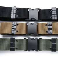 Ceinture de service tactique d'entraînement en plein air avec logo personnalisé équipement sportif avec œillets en métal tissu de sangle extérieure de chasse pour l'entraînement