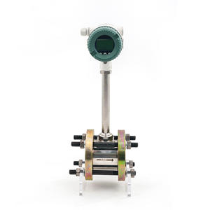 温度および圧力補正デジタル流体液体蒸気タービン流量計ステンレス鋼304渦流量計 - Product Image 2
