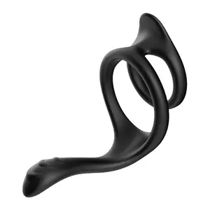 Pratica con o-ring Latch Penis Cock Lock The Time Silicone Dual Sex C ring anello vibrante per l'erezione maschile