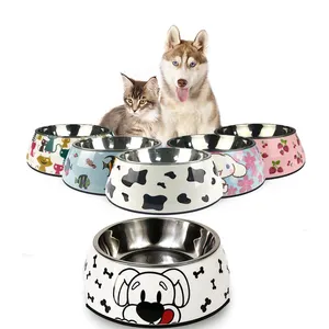 Stainless Steel Elevated Dog Bowl Tableware Environmental Functional Feeder for Big Dogs Anti-slip Pet Cat Food Water Container