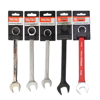 DISEN Llave Combinada de Trinquete de 9/16 Pulgadas, Caja de 72 Dientes, Extremo Abierto, Acero al Cromo Vanadio, 72 Dientes CrV para Apretar DIY OEM