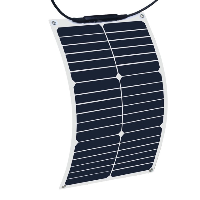 Sunpower Solar Cell ETFE Semi Flexible Solar Panel Price for RV Marine Boat Car Power Supply