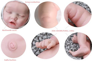 Amerikanische weiße Haut Netter Look Echte Platin Silikon Liebes puppen Baby Haut Hand bemalte feste Silikon Baby puppe - Product Image 4
