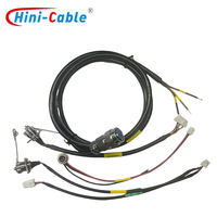 Harnais de câblage personnalisé Hinicable, assemblage de câbles OEM, connecteur circulaire étanche, faisceau de câblage pour machine industrielle